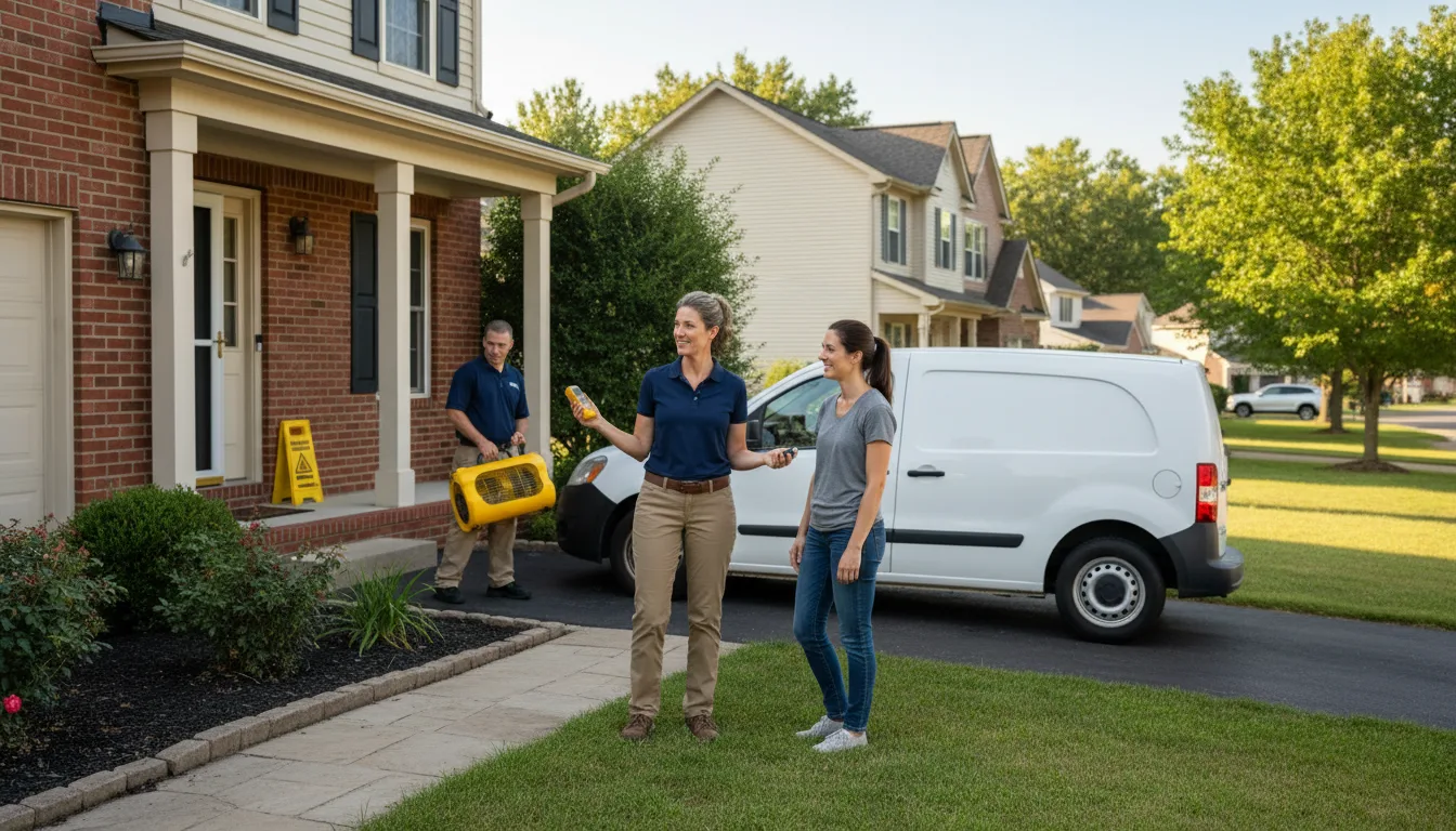 Residential water damage restoration in Mckees Rocks, PA
